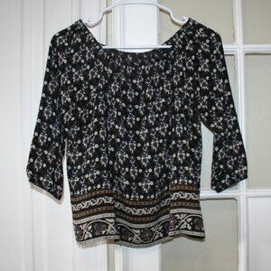 Madewell Floral Silk Blouse Size XXS